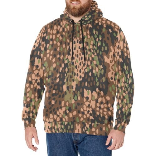 German WWII Pea Dot 44 Erbsenmuster Camouflage Fleece Hoodie.