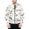 French Winter Snow Chasseurs Alpins Tundra v2 Camouflage Quilted Bomber Jacket .