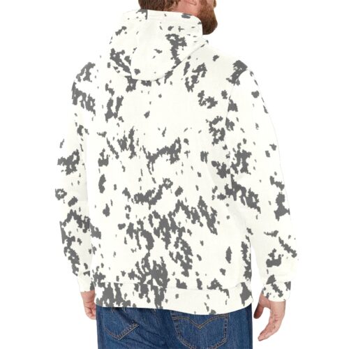 Alternative view of Finnish Arctic Snow Camouflage Fleece Hoodie.