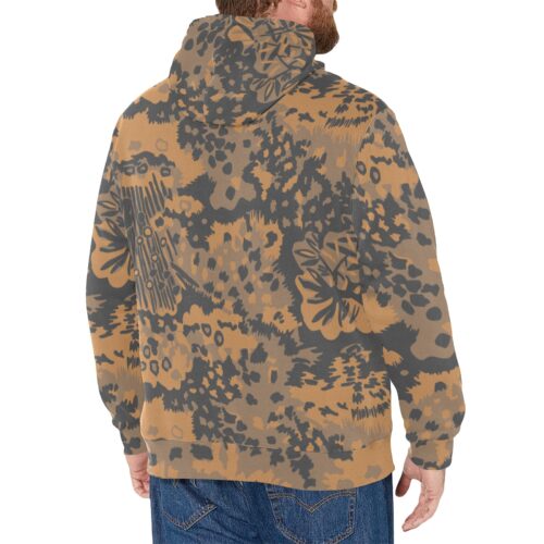 Alternative view of German WWII Palmenmuster Fall Camouflage Fleece Hoodie.