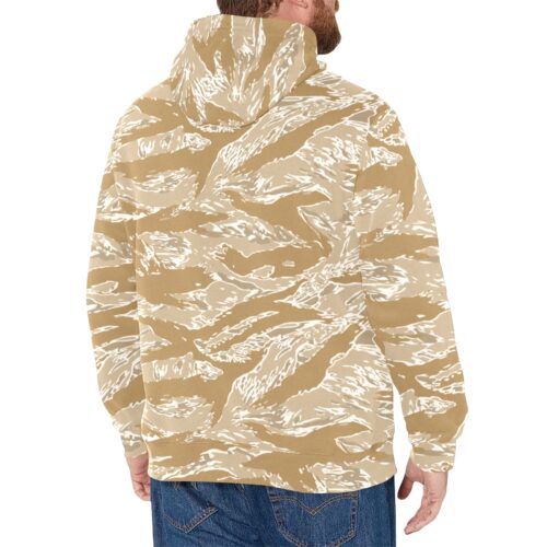 Alternative view of US Desert Tiger Stripes CIA Camouflage Fleece Hoodie.