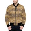 Austrian Jagdkommando Pixeltarnung Desert Camouflage Quilted Bomber Jacket .