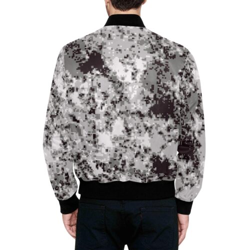 Alternative view of North Korea KPA Urban Digital v2 Camouflage Quilted Bomber Jacket.