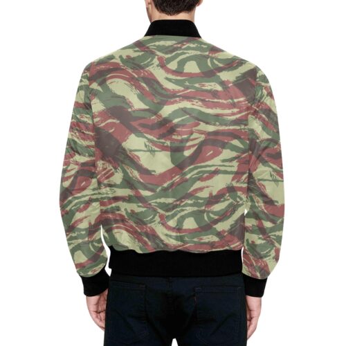 Alternative view of French Lizard F1 Camouflage Quilted Bomber Jacket .