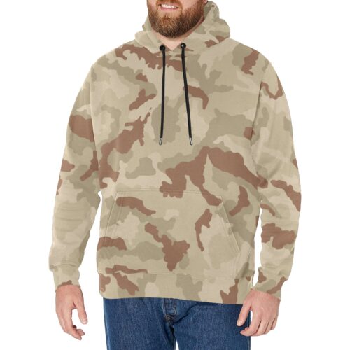 Irish DPM Desert Camouflage Fleece Hoodie.