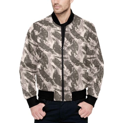 Bahia and São Paolo State Police Shock Battalions Urban Lizard Camouflage Quilted Bomber Jacket .