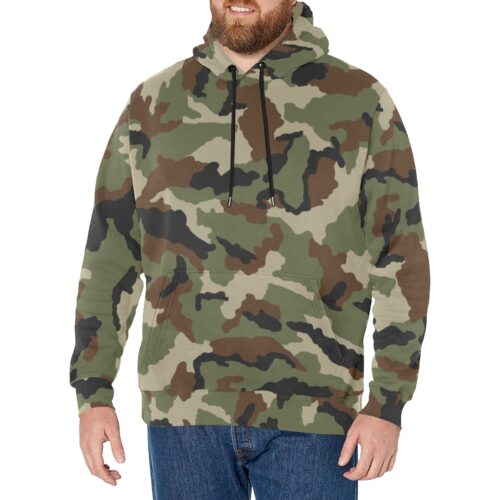 Irish Woodland DPM Camouflage Fleece Hoodie.