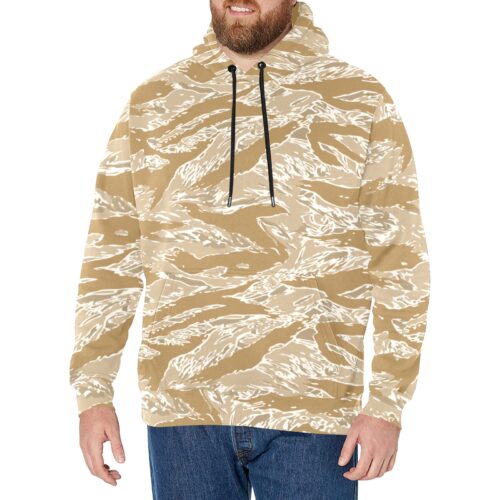 US Desert Tiger Stripes CIA Camouflage Fleece Hoodie.