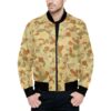 Australia Desert AUSCAM DPMU MID-POINT Camouflage Quilted Bomber Jacket .