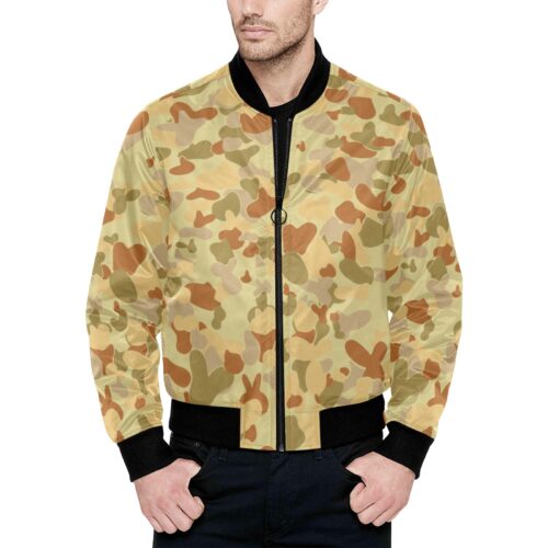 Australia Desert AUSCAM DPMU MID-POINT Camouflage Quilted Bomber Jacket .