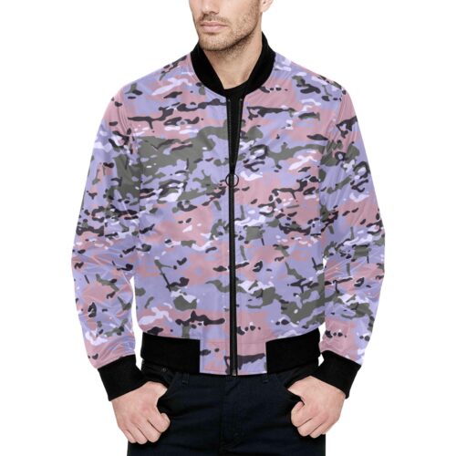 North Korea KPA Urban MultiCam Camouflage Quilted Bomber Jacket.