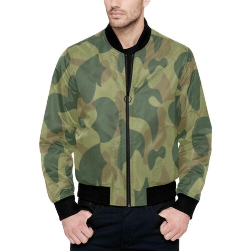 Belgian Moon & Balls 1958 Camouflage Quilted Bomber Jacket .