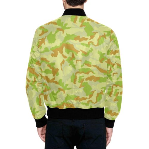 Alternative view of Irish DPM Work Camouflage Quilted Bomber Jacket.