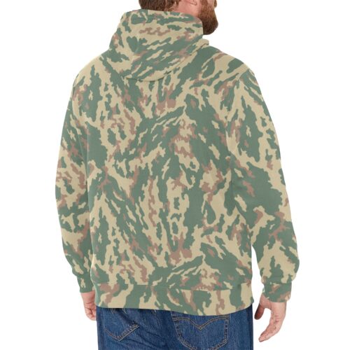 Alternative view of Russian 1990 3-TsV VSR Dubok Grasslands Camouflage Fleece Hoodie.