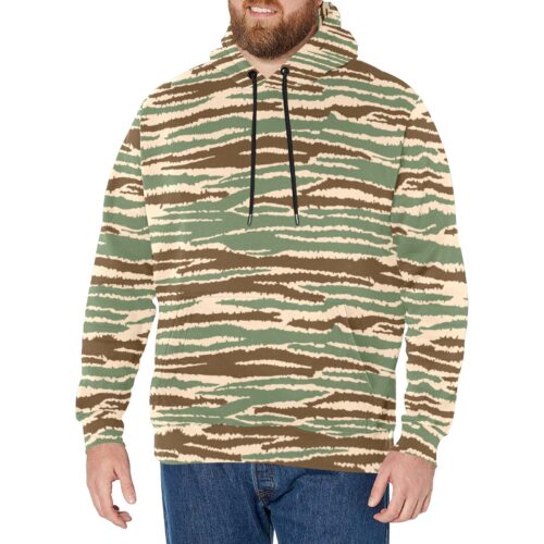 Sri Lankan Tami Tigers Cactus v1 Camouflage Fleece Hoodie.