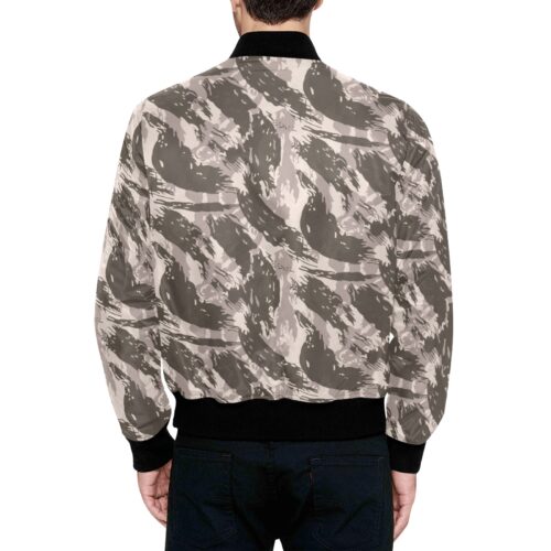 Alternative view of Bahia and São Paolo State Police Shock Battalions Urban Lizard Camouflage Quilted Bomber Jacket .