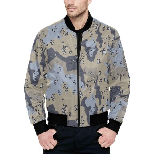 Mali Gendarmerie Chocolate Chip v2 Camouflage Quilted Bomber Jacket.