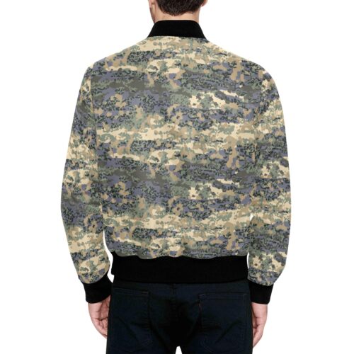 Alternative view of Austrian Tarndruck Neu Camouflage Quilted Bomber Jacket .