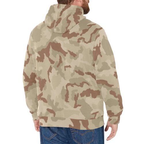 Alternative view of Irish DPM Desert Camouflage Fleece Hoodie.