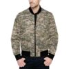 Kazakhstan Didigital Camouflage Quilted Bomber Jacket.