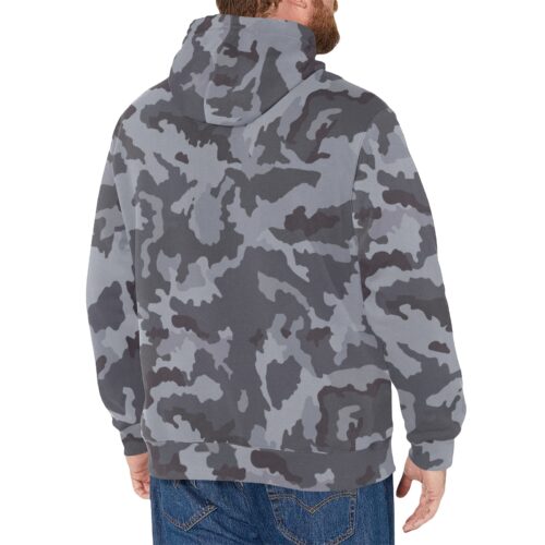 Alternative view of Irish Naval service DPM Camouflage Fleece Hoodie.