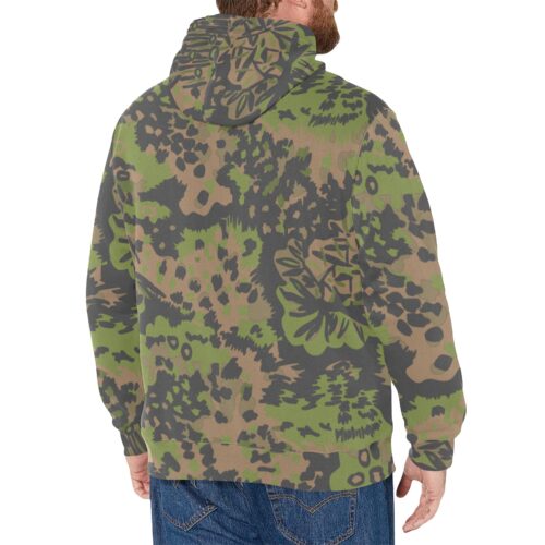Alternative view of German WWII Palmenmuster Spring Camouflage Fleece Hoodie.