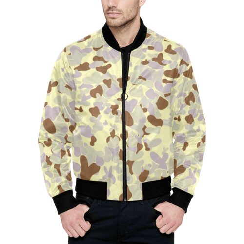 Australia Desert AUSCAM MKIII Camouflage Quilted Bomber Jacket .