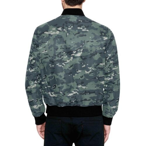Alternative view of North Korea KPA Tank Crew MTP Camouflage Quilted Bomber Jacket.