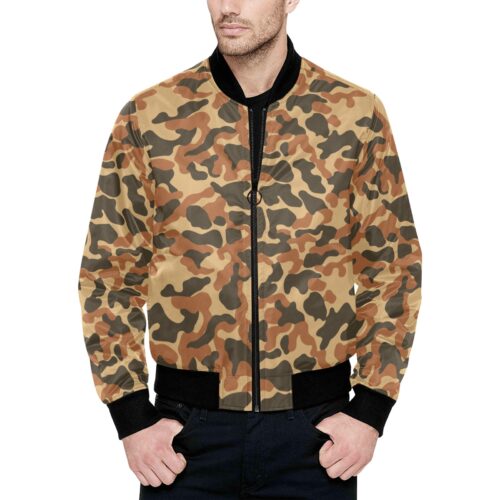 Armenia Butan 02 Camouflage Quilted Bomber Jacket .