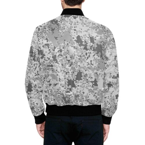 Alternative view of North Korea KPA Winter Camouflage Quilted Bomber Jacket.