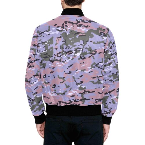 Alternative view of North Korea KPA Urban MultiCam Camouflage Quilted Bomber Jacket.