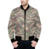 French Lizard B1 Camouflage Quilted Bomber Jacket .