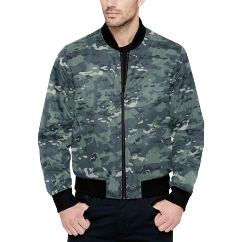 North Korea KPA Tank Crew MTP Camouflage Quilted Bomber Jacket.