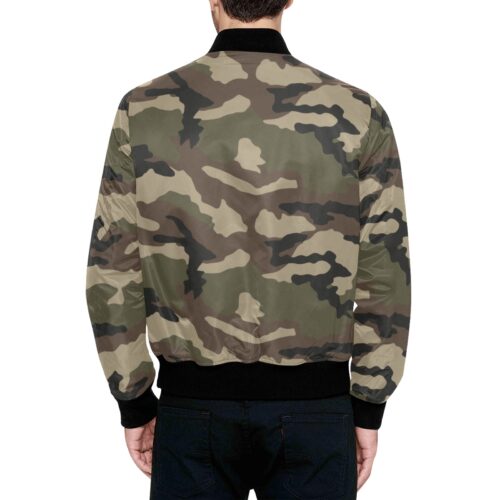 Alternative view of French CCE Camouflage Quilted Bomber Jacket .
