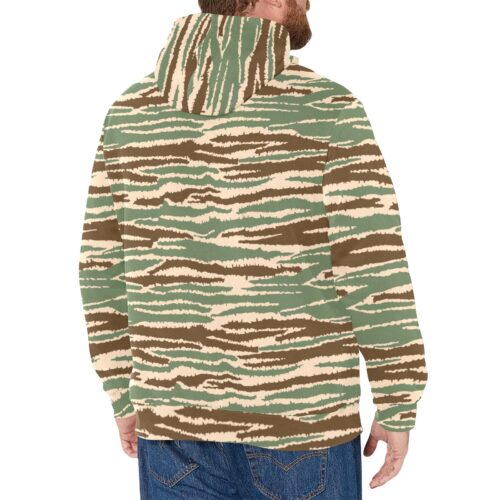 Alternative view of Sri Lankan Tami Tigers Cactus v1 Camouflage Fleece Hoodie.