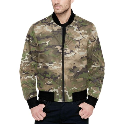 China PLA Police Camouflage Quilted Bomber Jacket.