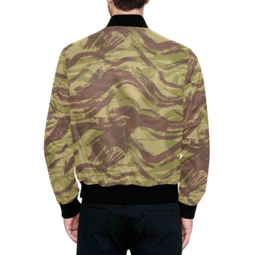 Alternative view of French Lizard C1 Camouflage Quilted Bomber Jacket .