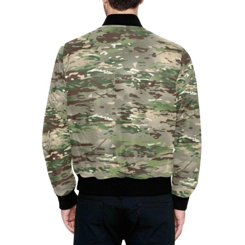 Alternative view of French BME Camouflage Quilted Bomber Jacket .