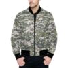 Kazakhstan Digital v2 Camouflage Quilted Bomber Jacket.