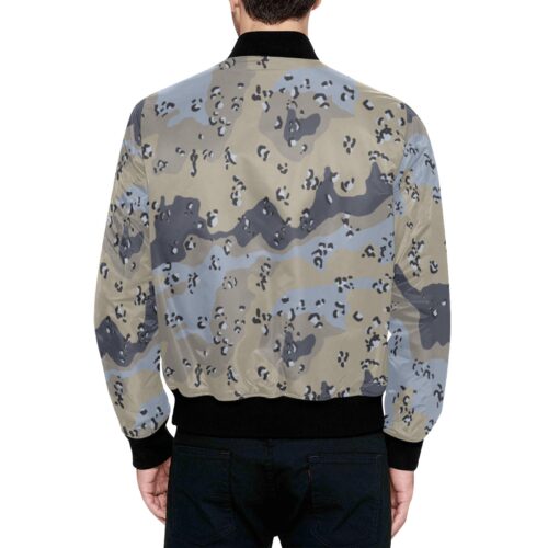 Alternative view of Mali Gendarmerie Chocolate Chip v2 Camouflage Quilted Bomber Jacket.