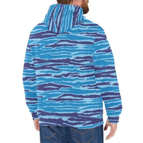 Alternative view of Sri Lankan Tamil Air tigers Cactus Camouflage Fleece Hoodie.