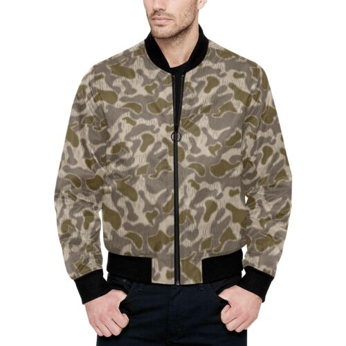 Austrian Sumpfmuster Late Camouflage Quilted Bomber Jacket .