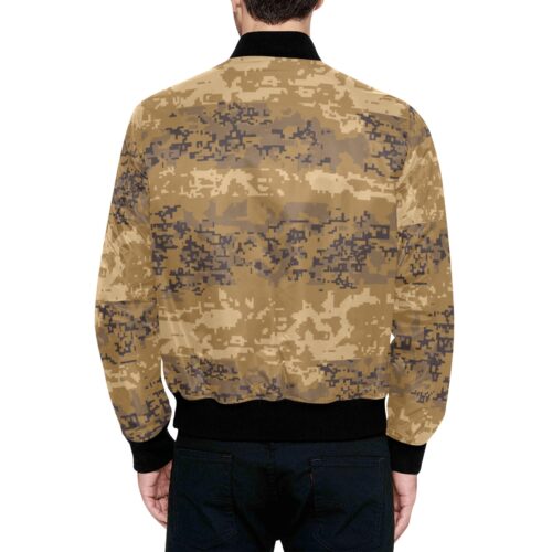Alternative view of Austrian Jagdkommando Pixeltarnung Desert Camouflage Quilted Bomber Jacket .
