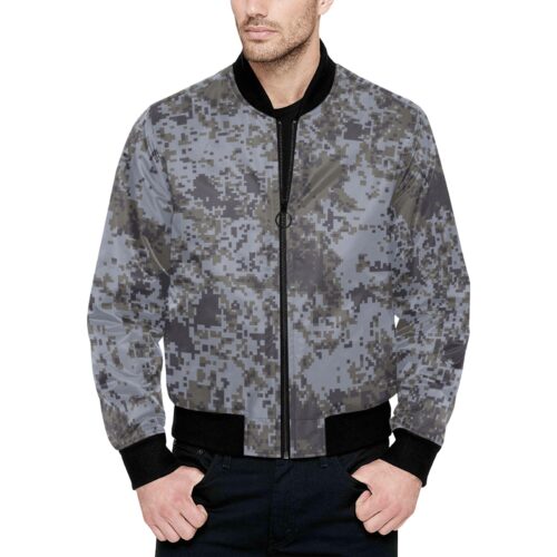 North Korea KPA Urban Digital Camouflage Quilted Bomber Jacket.