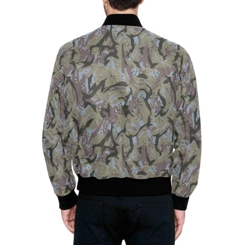 Alternative view of Iranian Navy Marines v4 Camouflage Quilted Bomber Jacket.