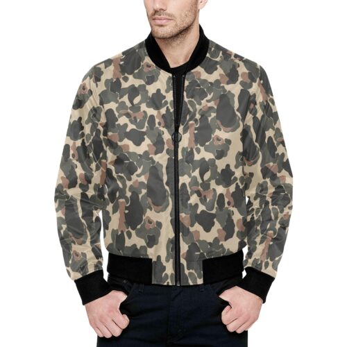 Argentine Marines Mimetizado Comandos Anfibios 02 Camouflage Quilted Bomber Jacket .