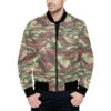 French Lizard F1 Camouflage Quilted Bomber Jacket .