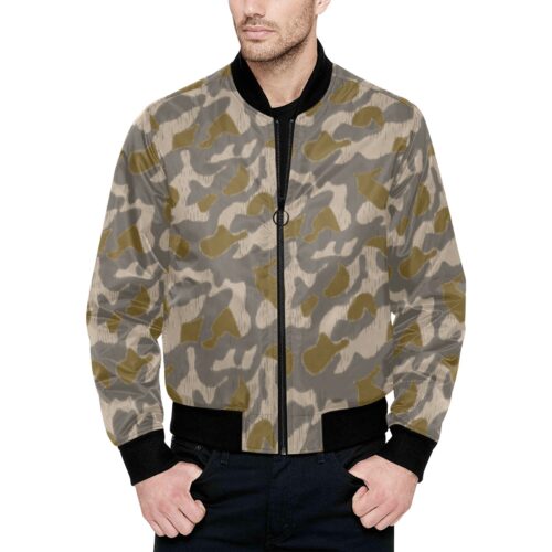 Austrian Sumpfmuster Early Camouflage Quilted Bomber Jacket .