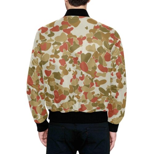 Alternative view of Australia Red AUSCAM OPFOR Musoria Camouflage Quilted Bomber Jacket .