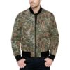 Luxembourg Waldtarndruck luxo v2 Camouflage Quilted Bomber Jacket.